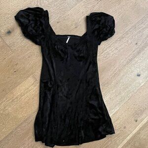 Free People Black Velvet Dress - Size 2